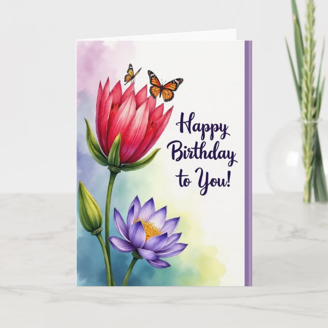 Sweet Floral Art Card (Front)
