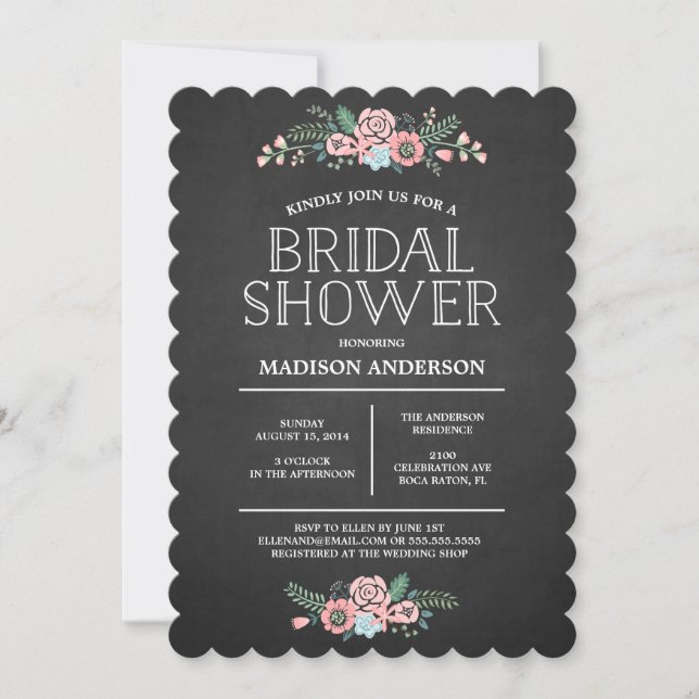 Sweet Floral | Bridal Shower Invitation (Front)