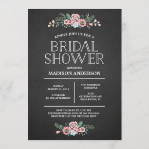 Sweet Floral Bridal Shower Invitation