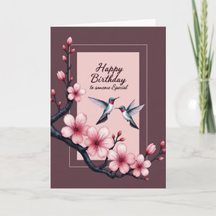 Sweet Floral Frame Birthday Card