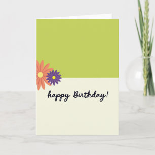 Sweet Floral Green Card