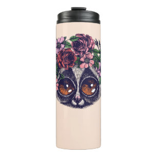 Sweet Floral Lemur Thermal Tumbler