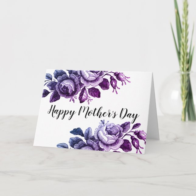 Sweet Floral Mother's Day Card (Front)