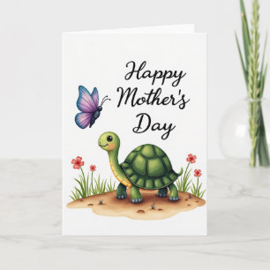 Sweet Floral Reptile Mothers Day Card