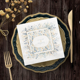 Sweet Floral Wedding Pattern ID1045 Napkin