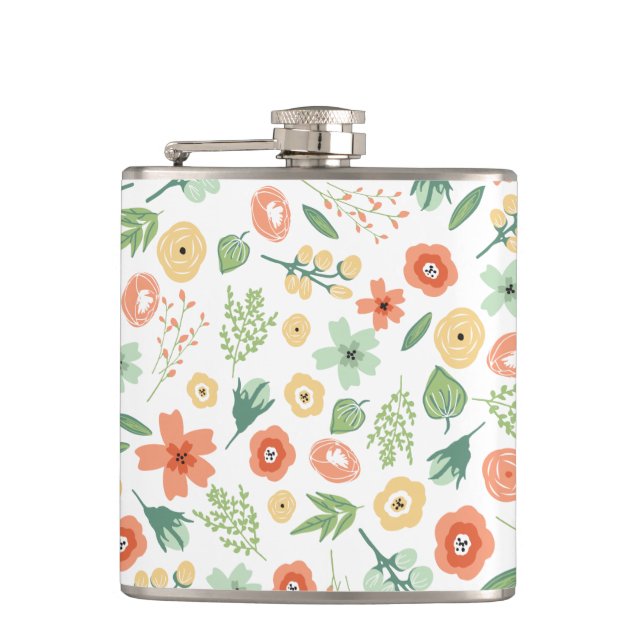 Sweet Florals Flask (Front)