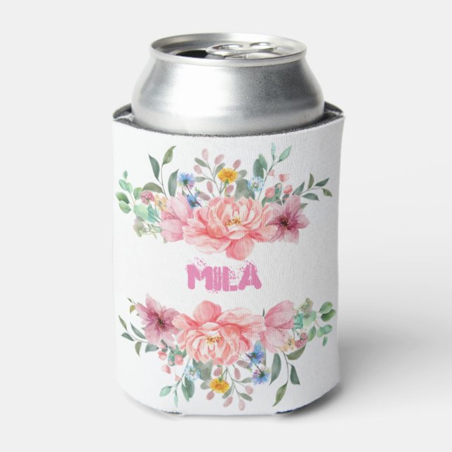 Sweet flowers  can cooler (Can Front)