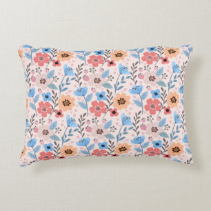 Sweet Flowers & Little Hearts Accent Pillow