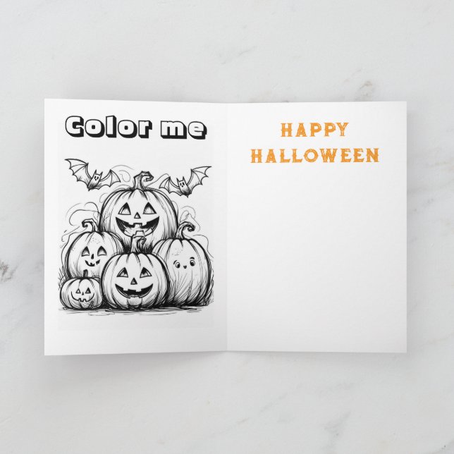 Sweet forrest fairy halloween card (Inside)