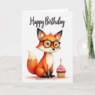 Sweet Fox Cupcake Card