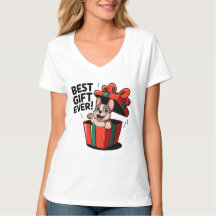 Sweet Frenchie as Christmas gift T-shirt