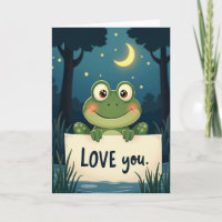 Sweet Frog Love You Card