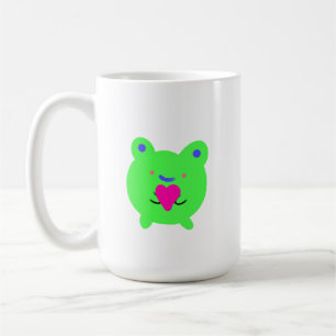Sweet Frog with Heart Coffee Mug