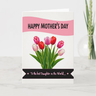 Sweet Fuchsia Mothers Day Blooms Card