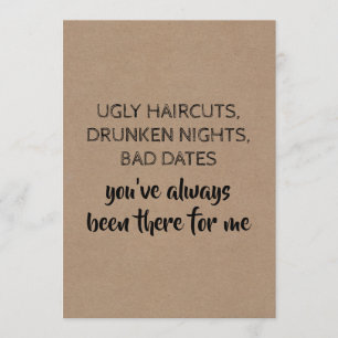 Sweet Funny Bridesmaid / Maid of Honour Proposal Invitation