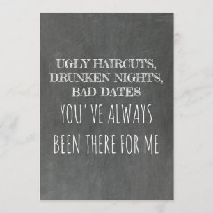 Sweet Funny Bridesmaid / Maid of Honour Proposal Invitation