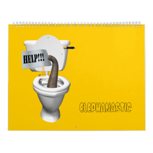Sweet Funny Elephant Crossbreeds 2023 Calendar