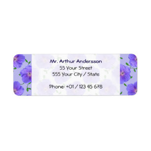 Sweet Garden Blue Geranium Flower on any Colour