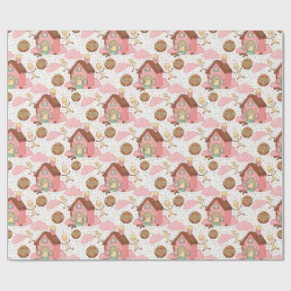 Sweet garden pattern wrapping paper