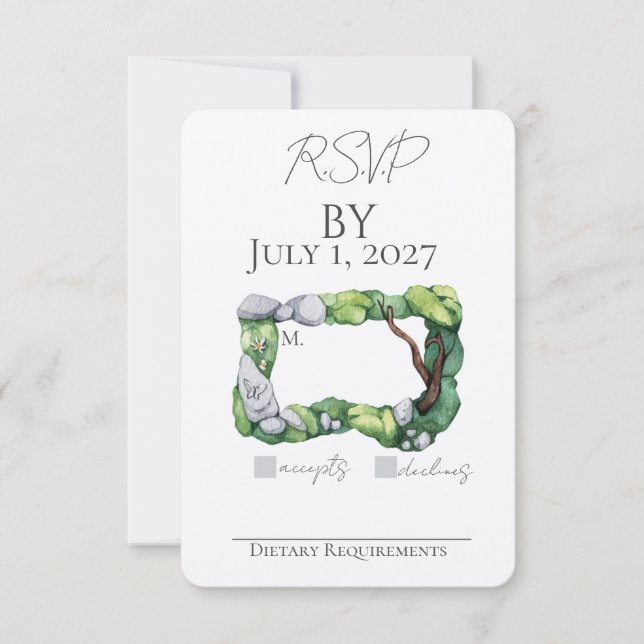 Sweet Garden RSVP Invitation (Front)