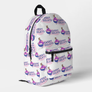sweet gelato printed backpack