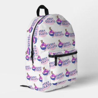 sweet gelato printed backpack