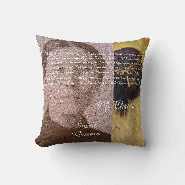 Sweet Gemma Of Christ Cushion (Front)