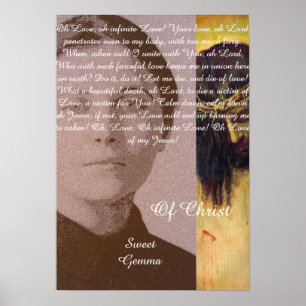 Sweet Gemma Of Christ Poster