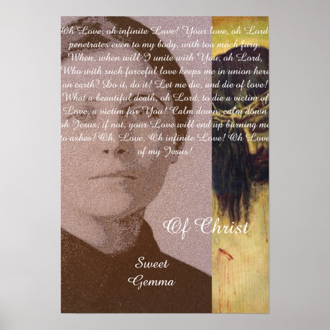 Sweet Gemma Of Christ Poster (Front)