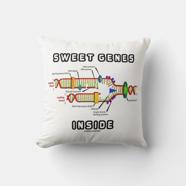 Sweet Genes Inside DNA Replication Humour Cushion (Front)