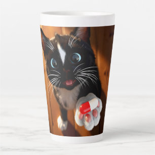 Sweet Get Well Soon Caring Cat Latte Mug