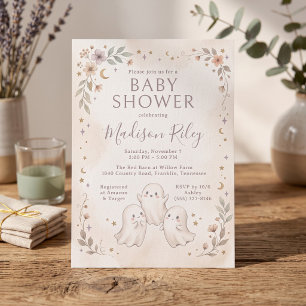 Sweet Ghost Baby Shower Invitation