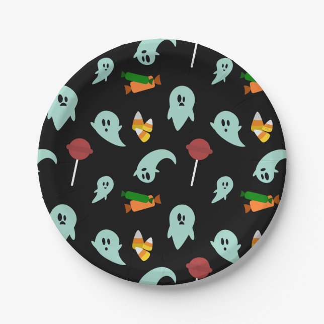 Sweet Ghost Paper Plate (Front)