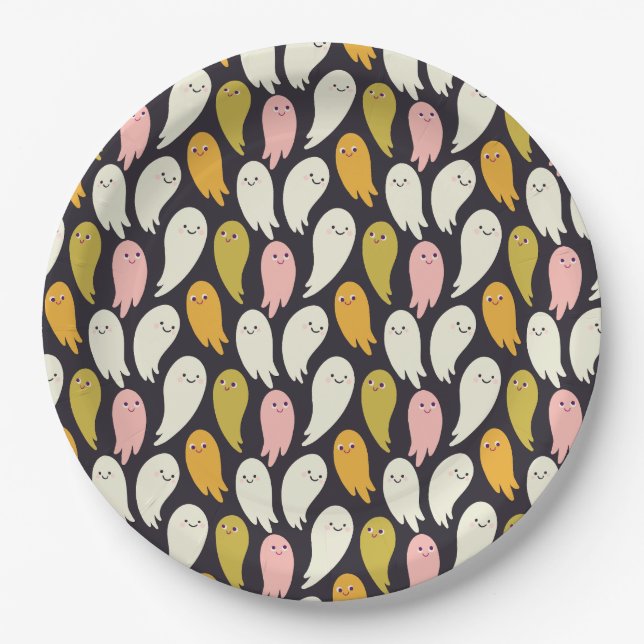 Sweet Ghosts Paper Plate (Front)