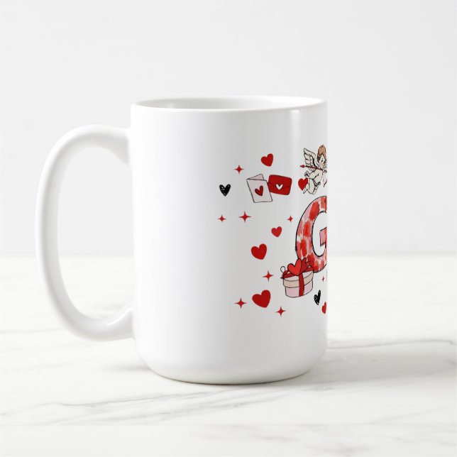 Sweet gift valentine's grandmother's  coffee mug (Left)