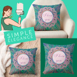 Sweet Gifts and Favours Floral Design  Cushion<br><div class="desc">Sweet floral design with personalised template for text.</div>