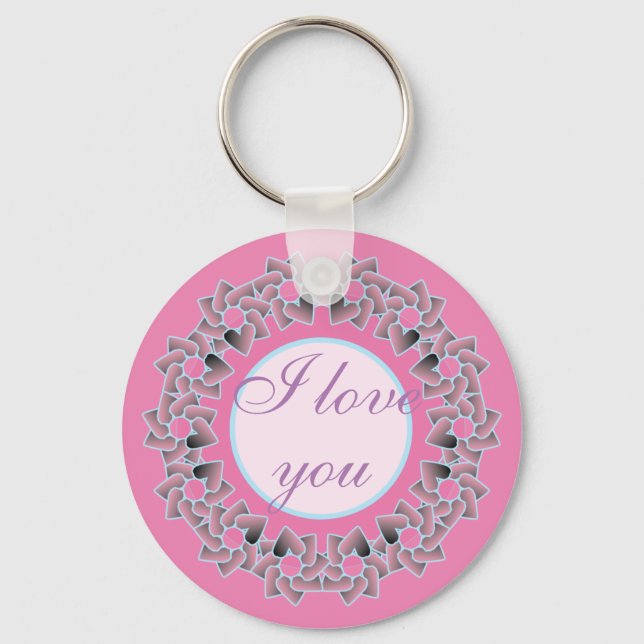 Sweet Gifts and Favours Floral Design. Keychain (Front)
