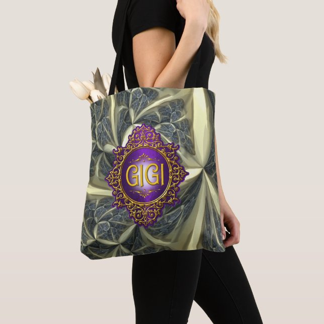 Sweet GIGI Gold Design Tote Bag (Close Up)
