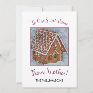 Sweet Gingerbread House Holiday Card