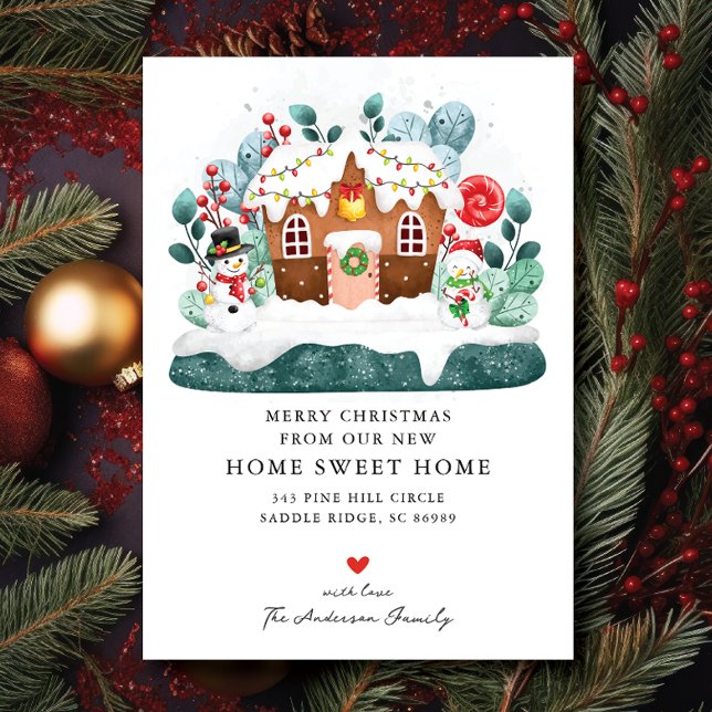 Sweet Gingerbread House Moving Announcement  (Creator Uploaded)