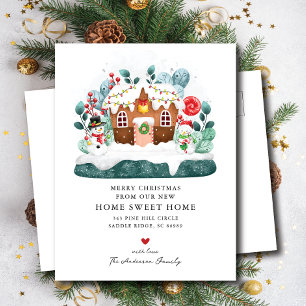 Sweet Gingerbread House Moving Announcement 