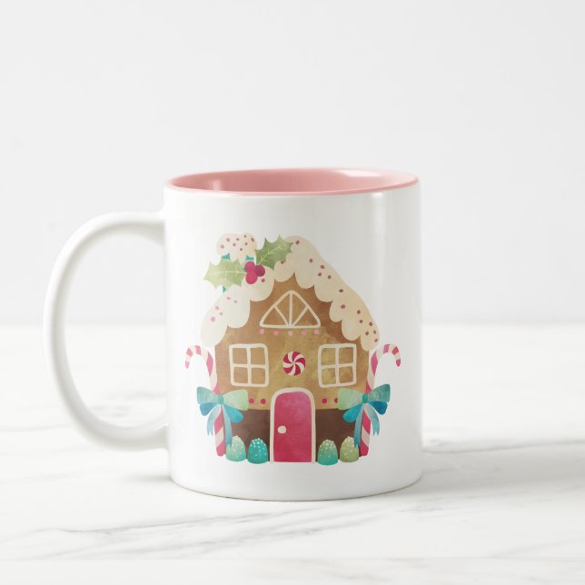 Sweet Gingerbread House Mug (Left)