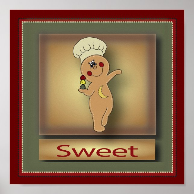 Sweet Gingerbread Man | Original Poster (Front)