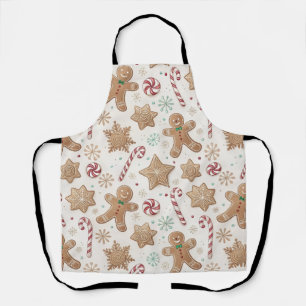 Sweet Gingerbread Peppermint Apron
