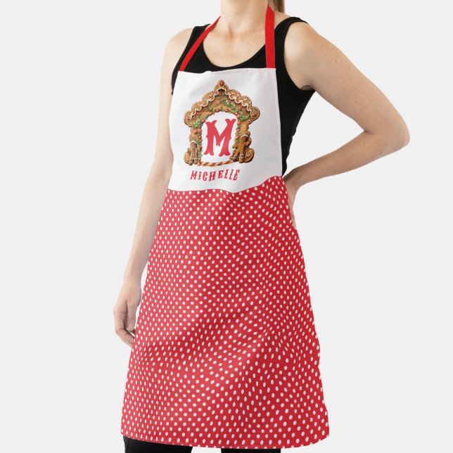 Sweet Gingerbread Personalised Apron (Insitu)