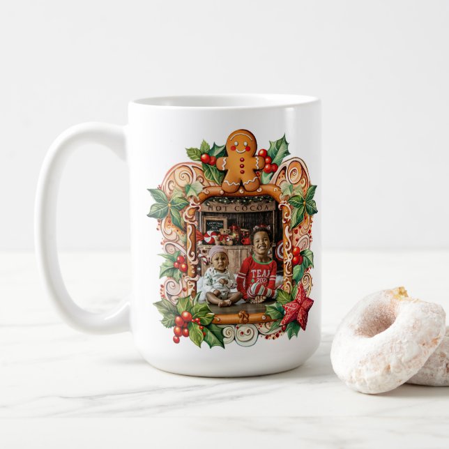 Sweet Gingerbread Photo Coffee Mug (With Donut)