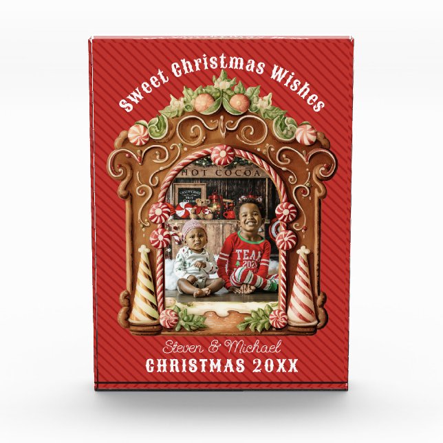 Sweet Gingerbread Photo Frame Block (Front)