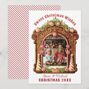 Sweet Gingerbread Photo Holiday Card