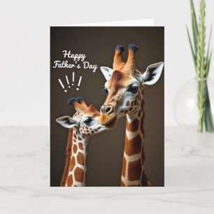 Sweet Giraffe Family Day Card