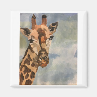 Sweet giraffe on magnet